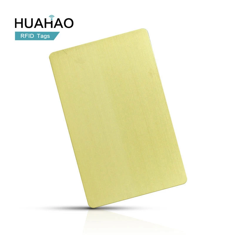 Huahao Manufacturer Custom Smart RFID NFC Metal Business Dual Frequency Key Card