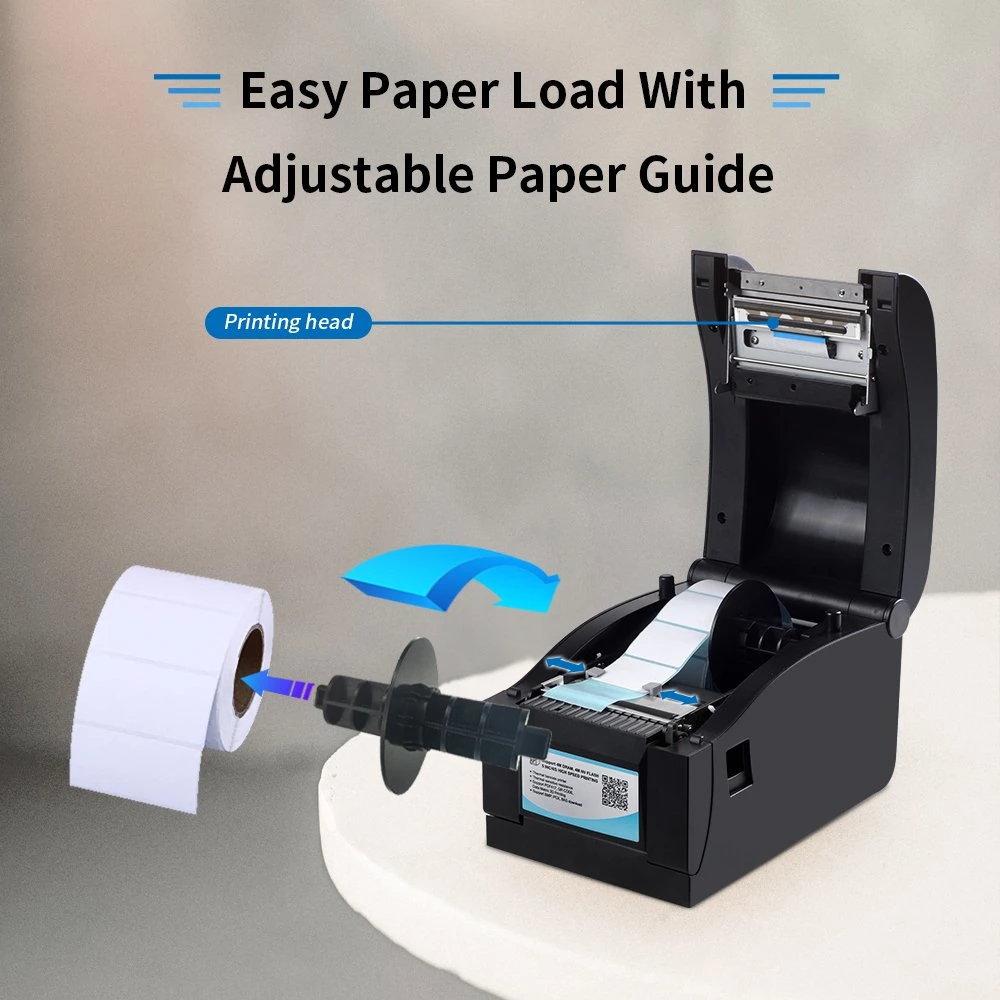 Xprinter XP-350B 80 mm Inkless Thermal Barcode Printer USB+Serial+LAN Thermal Receipt Printer