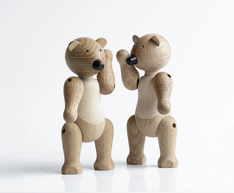 Wholesale/Supplier Hot Selling Nordic Wood Bear Home Decor Crafts