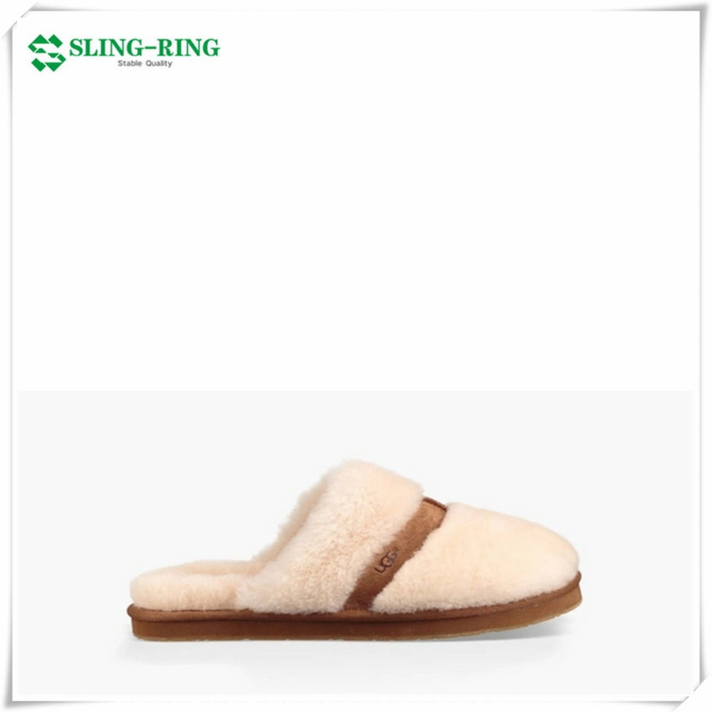 Wholesale/Supplier Fashion Flat Fluffy Fur Women Slippers for Home