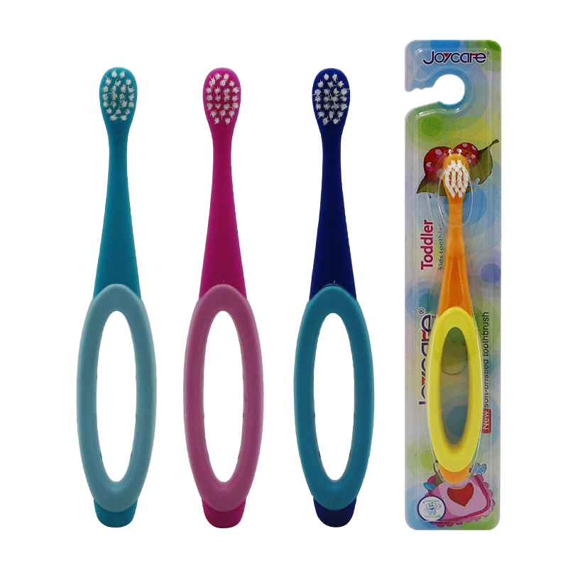 Popular Rubber Handle Small Brush Head Infant/Kid Toothbrush