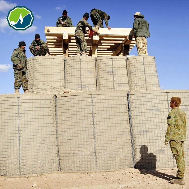 Professional Manufacturer Defensive Barrier Beige & Green Color Explosion Proof Defensive Wall