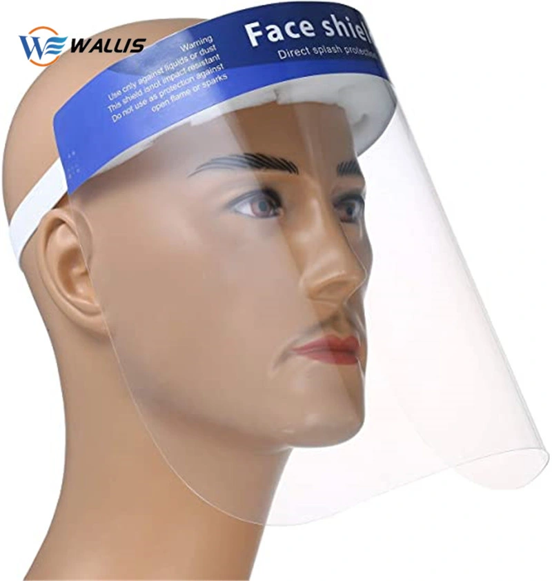 Clear Anti-Fog Plastic Face Shield Pet Film Einweg-Personal Schutzschild Factory Hot Product