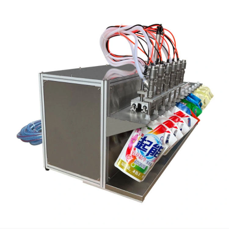 Semi Automatic Milk Juice Water Oil Large Volume Spout Pouch Filling Machine