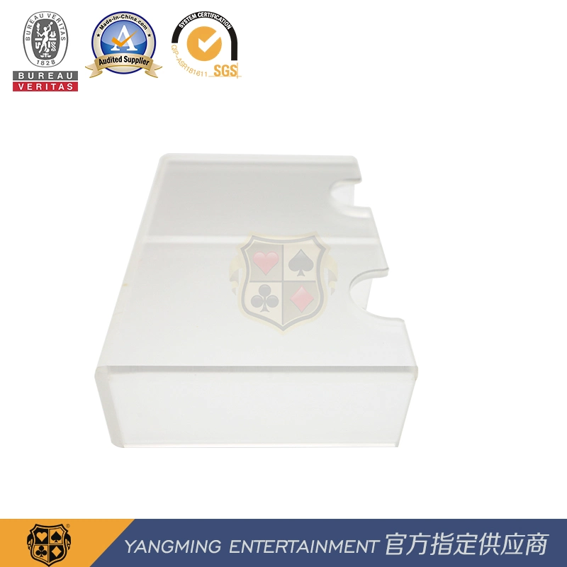 Especial grueso Acrílico 2 Juegos de Mesa de Póker Niuniu Caja de descartes especiales de tarjetas YM-FC01