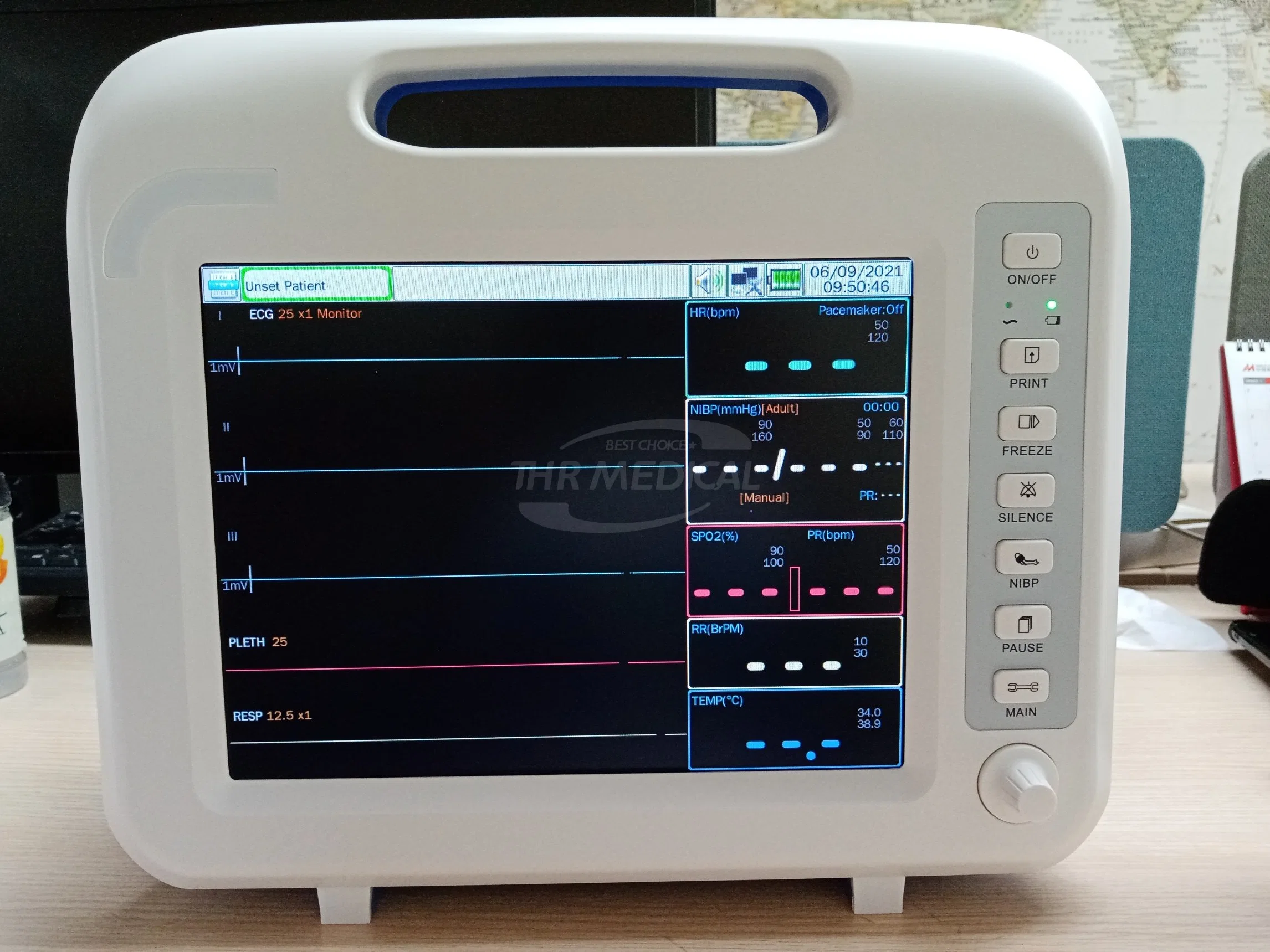 CE ICU Ccu Multi-Parameter Patient Monitor Patient Monitoring System (THR-PM60F)