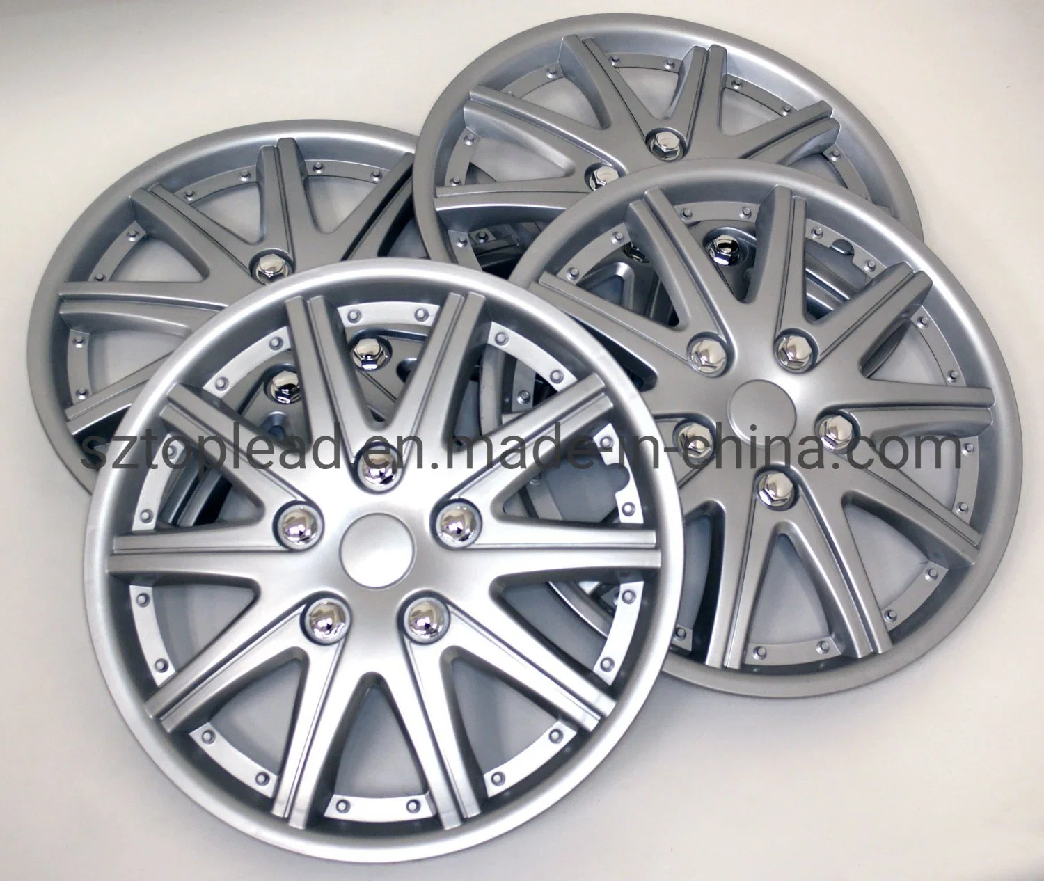 Оптовая торговля 13"14"15" PP ABS Silver Auto колеса крышки колпака автомобилей легкосплавных колесных дисков