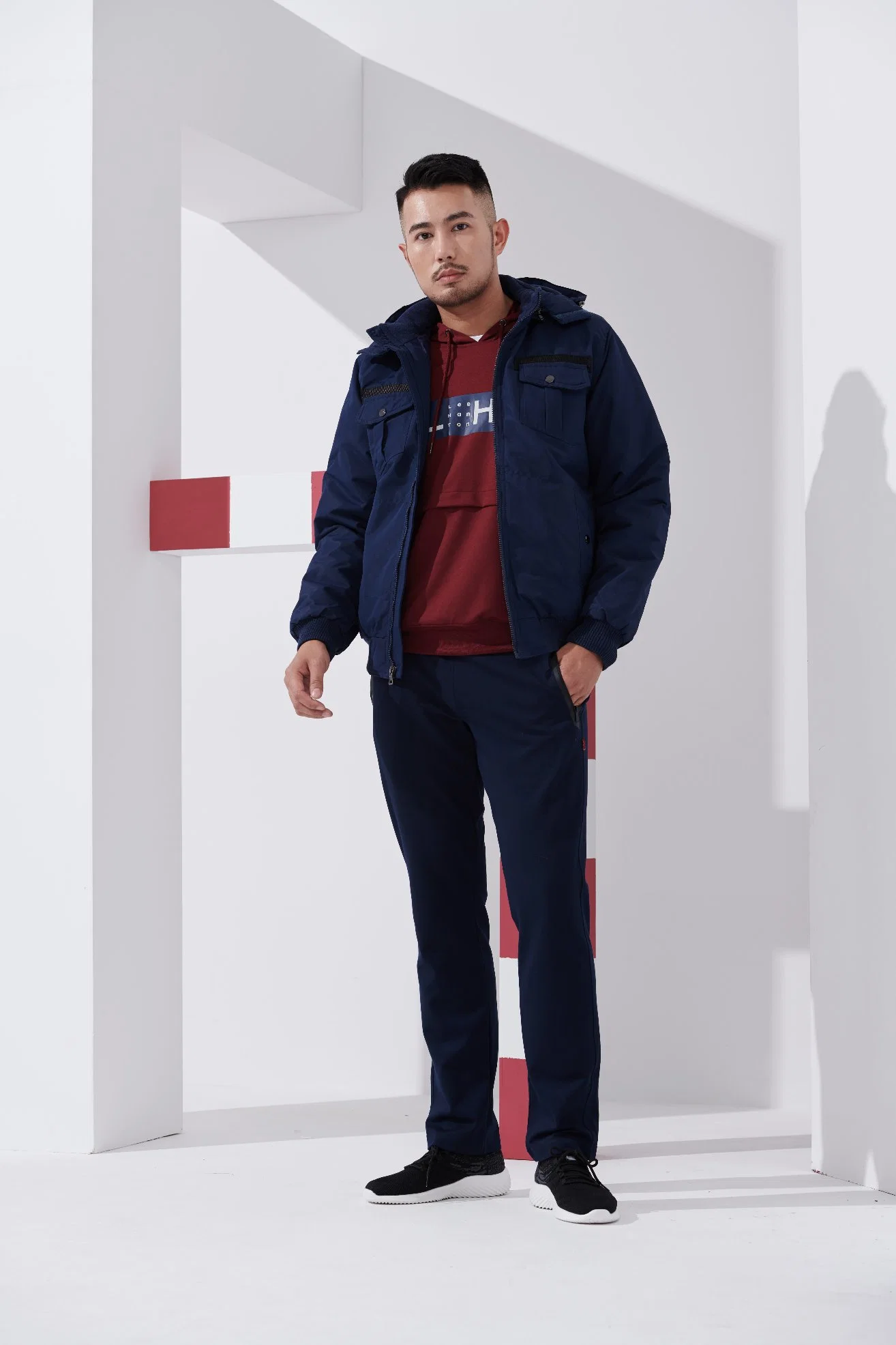 Ropa de felpa deportiva para hombre ropa de invierno para abrigos al aire libre