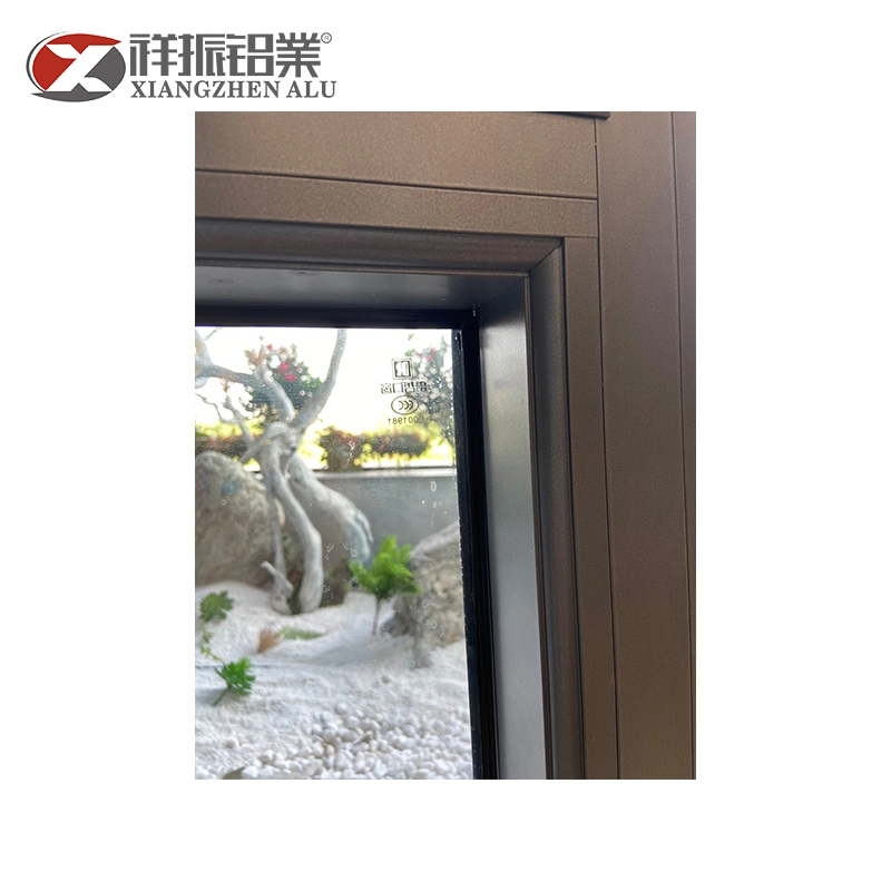 Bronze Anodised Aluminium Replacement Swing Windows for Metal Building Commercial Big Frame Fixed Glass Shop House Philippines