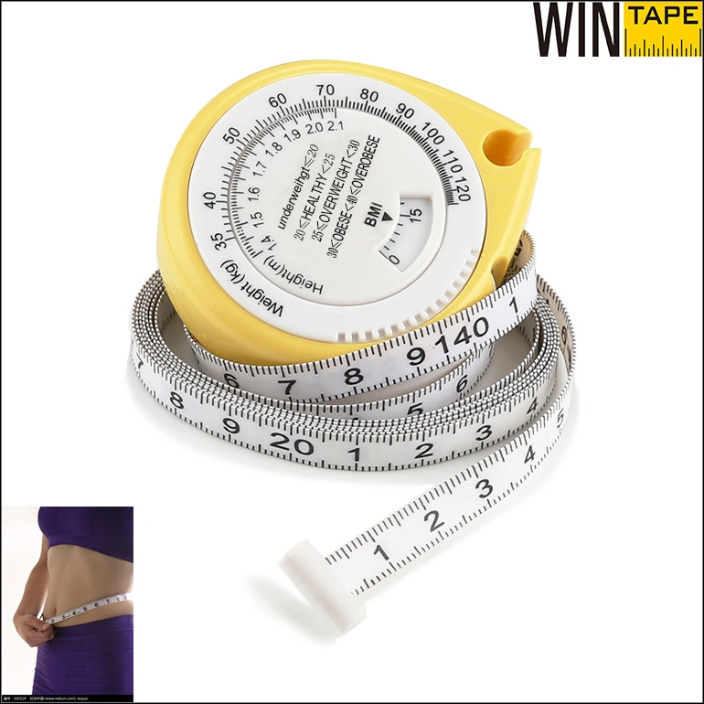 150cm Wassertropfen Form BMI-Messband Health Care Produkt