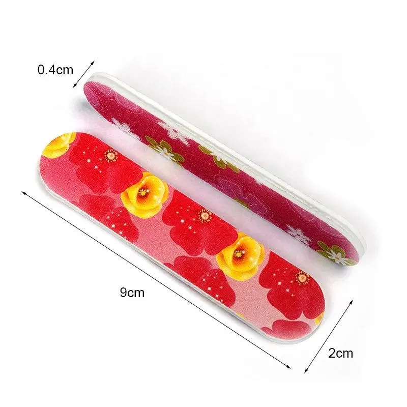 Wholesale/Supplier Mini Printed Double Sided Grit Nail File Sand Bar Nail Art Tool