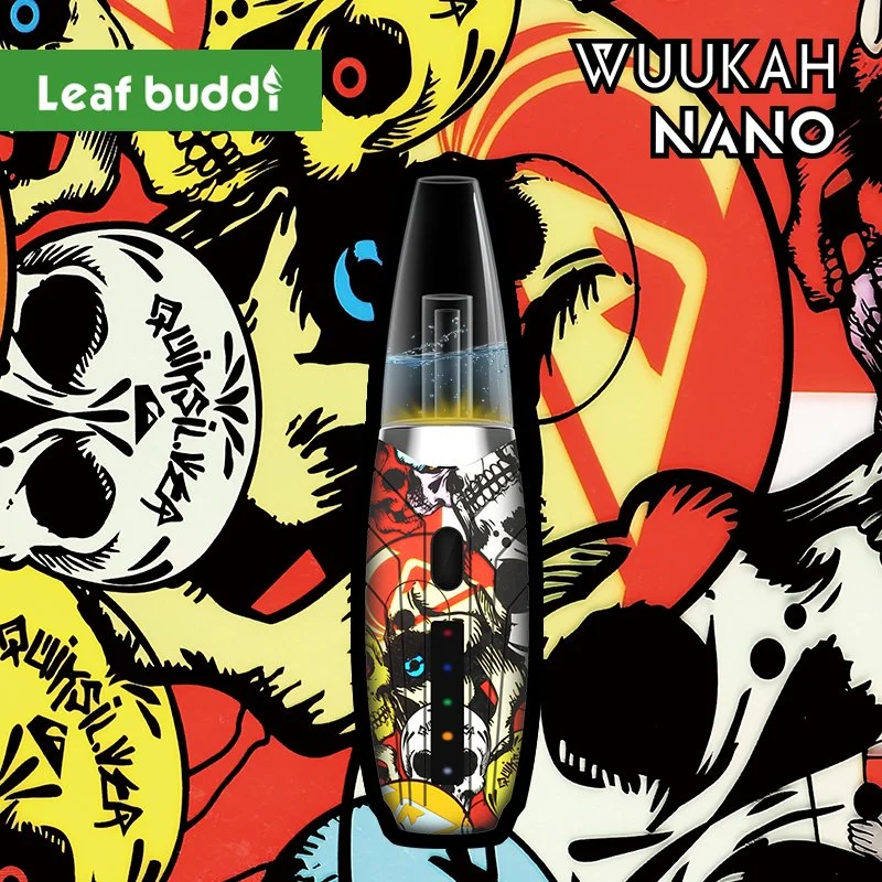 2021 Folhas Wuukah Buddi Nano Venda Quente Vapor Tubo de vidro das plataformas de DAB fumar produtos de vidro por grosso e distribuição vaporizador personalizado de feltro