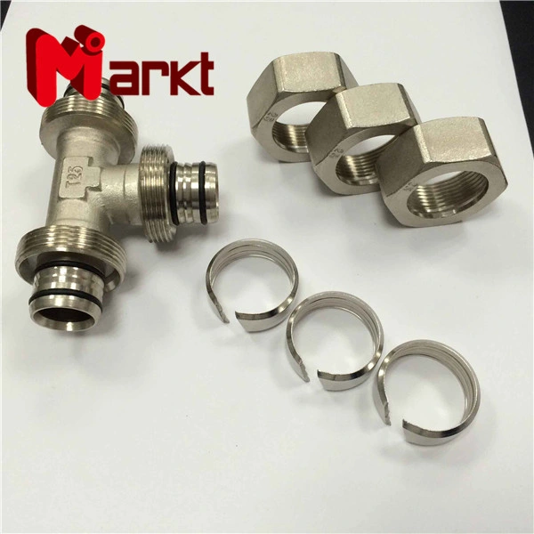 1/2 Brass Pex Fittings Tee Pipe Fitting Brass Screw Fitting