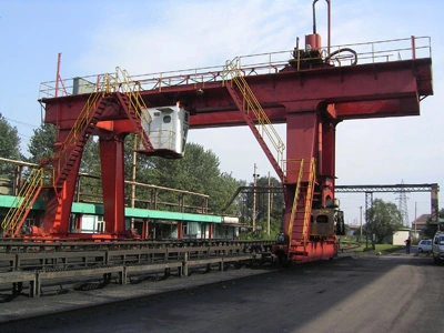 Ruedas motrices grúa de gantry eléctrico de 50 toneladas de doble viga