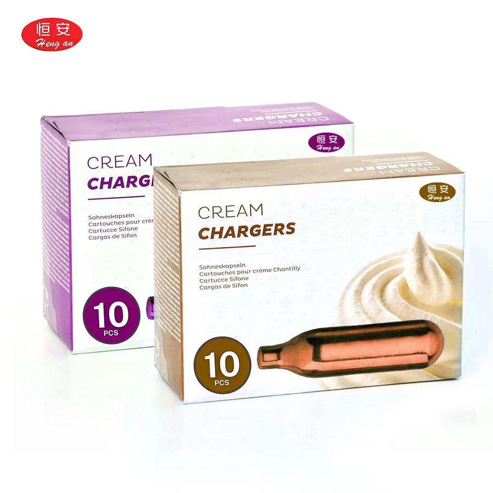 Hengan Gas Cream Charger Nitrosoxid 10 Packung mit 8g Stück Glühlampen