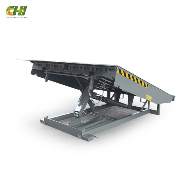 O alumínio Power Pack Bridge-Choques Estendida Dock Leveller Autoamtic 10 Ton nivelador de base do cilindro hidráulico Vertical para Home