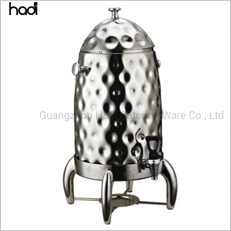 Buffet Catered Event Stainless Steel Beverage Dispenser Gold and Silver Hot Milk Chocolate Coffee Dispenser Chafer Urn