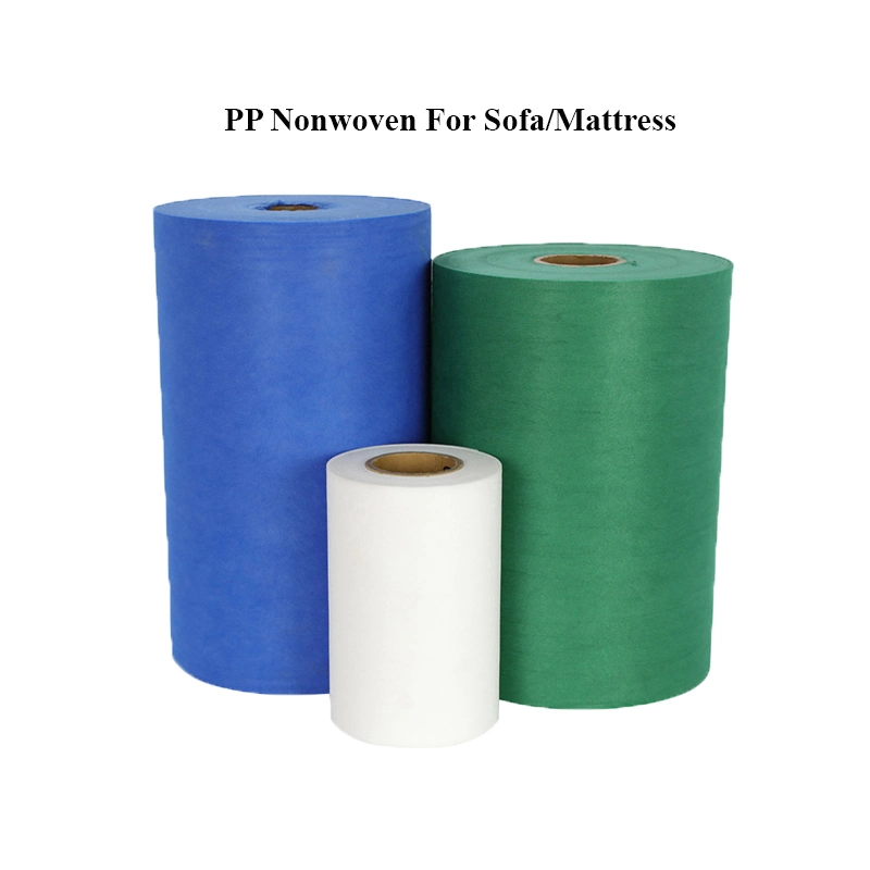100% Polypropylene Nonwoven TNT Spunbond Non Woven Fabric Roll for Sofa/Mattress