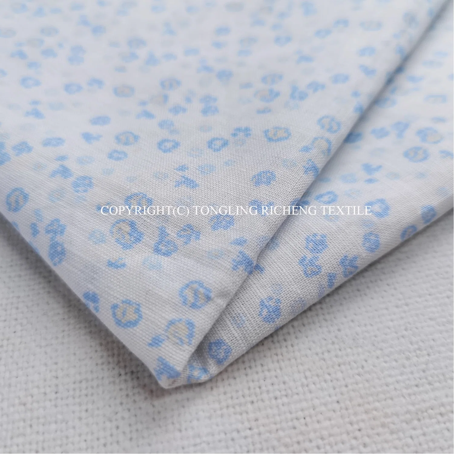 Cotton Linen Organic Dress Shirt Pattern Print Fabric Digit Home Textile Industry Bedding Cushion Garment Curtain