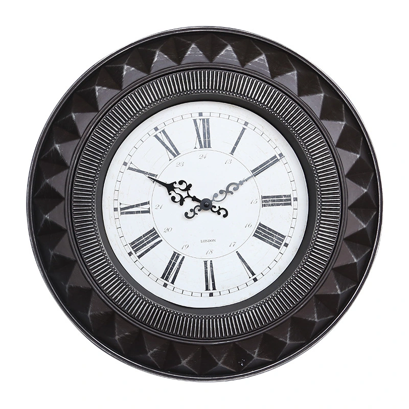 18inch 45cm Round Silent Wall Clocks Nordic Vintage Design for Home Decoration