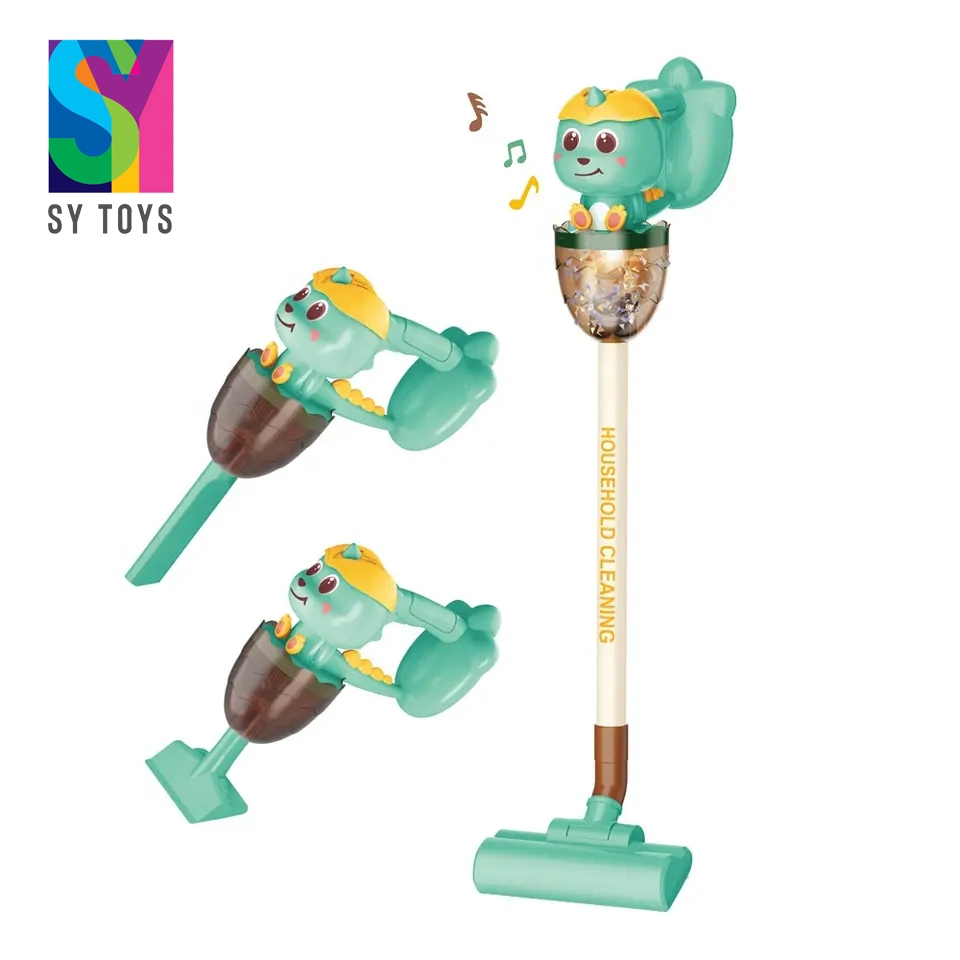 Sy Electric Kid Role Play Cleaning Set Small Appliances Emulation (محاكاة الأجهزة الصغيرة) أداة تنظيف منزلية ميني مكنسة كهربائية يتظاهرون اللعب منزل الألعاب