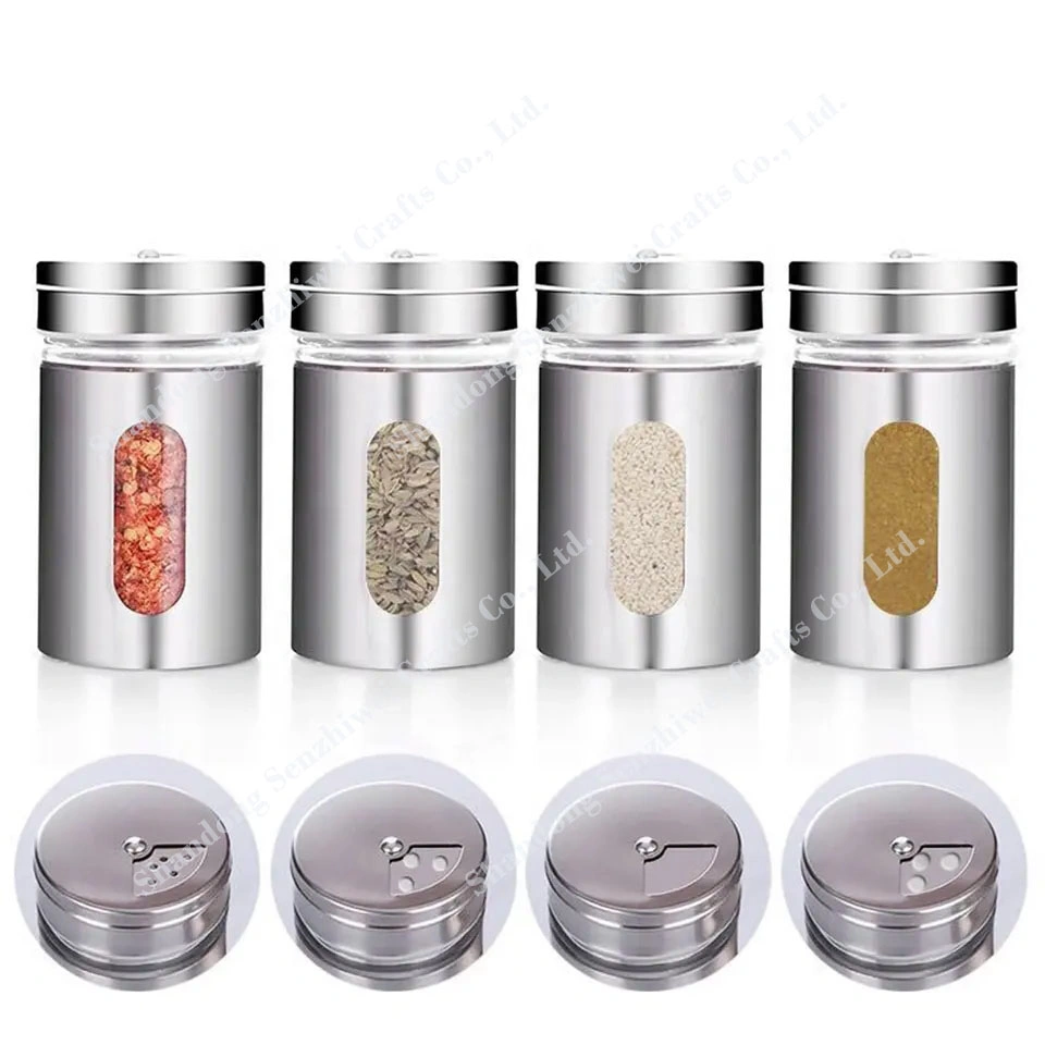 Pantry Organized Stainless Steel Food Containers Coffee Tea Sugar Toys Box Container Storage Food Tank Glass Bottle