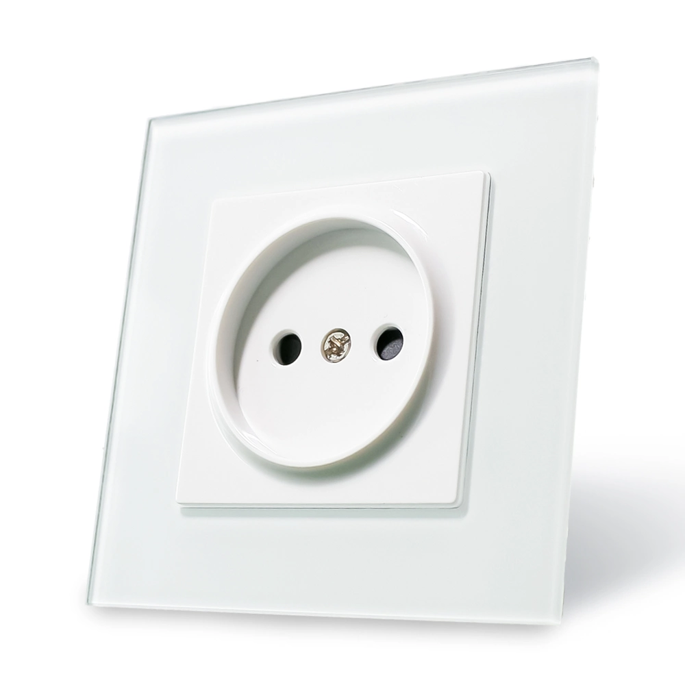 Reliable Quality Mezeen OEM 250V 16A Glass Panel European Standard Russia Wall Socket with CE RoHS Certificate