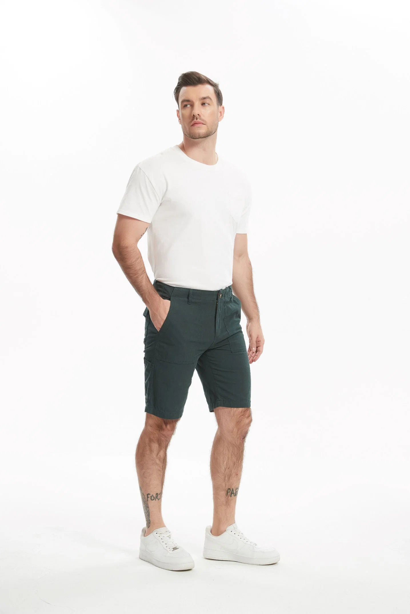 Calções de verão informal Summer Combat Cotton Twwill cargo para homem ′ S.