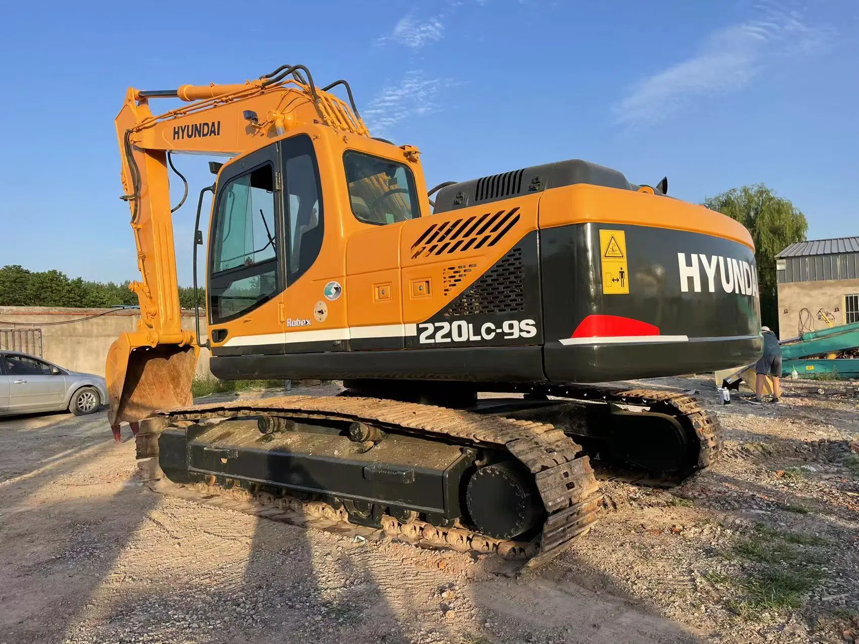 Hyundai de segunda mano de la excavadora 220LC-9s con el Real buenas condiciones de venta