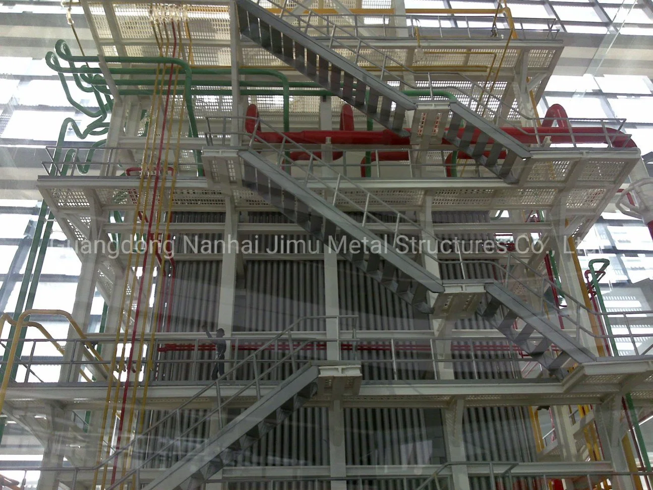 Hot DIP Galvanized Platform Walkway Grating and Handrails