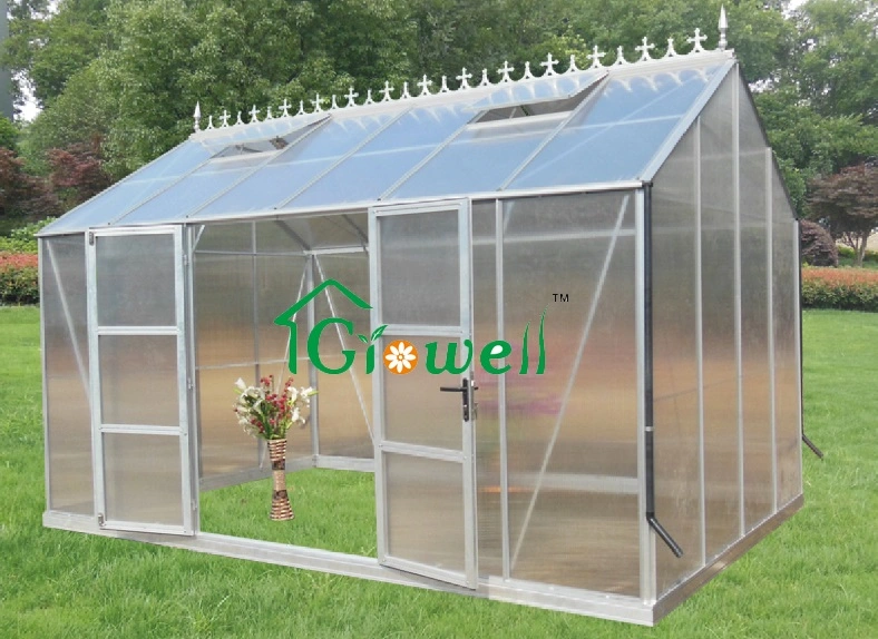 China Central Garden Smart Agriculture Multi-Span Glass Arch PE/Po Plastic Greenhouse