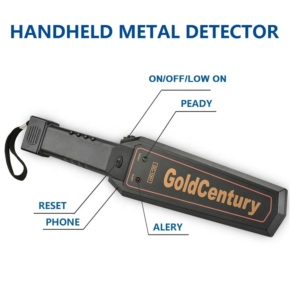 Gc1002 de la sécurité des détecteurs de métaux détecteurs de métal portable