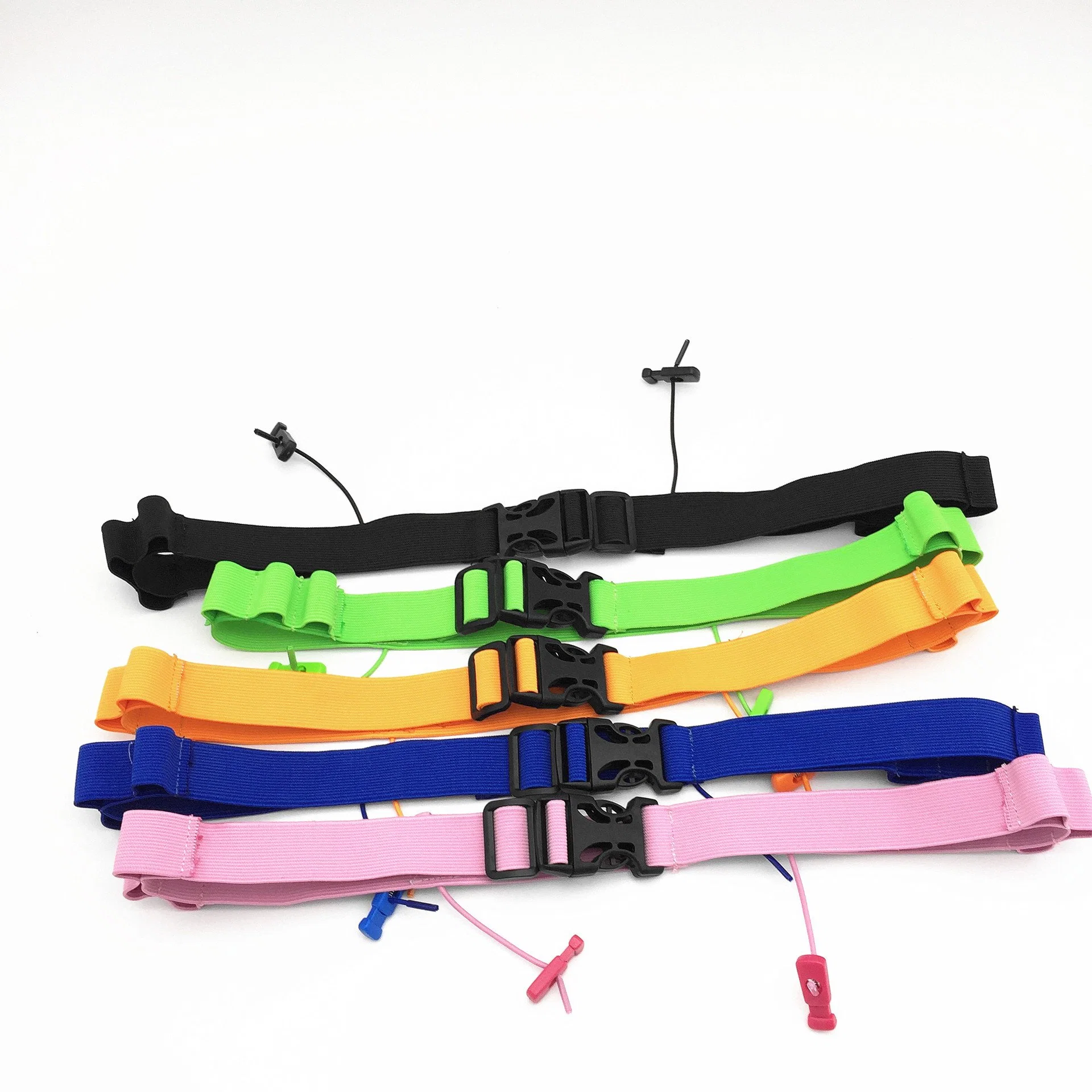 Custom Colorful Reflective Fits Outdoor Running Elastic Belt/Running Pouch Belt/Sport Waist Bag Running Waistband/Race Number Waistbelt/Energy Belt for Marathon