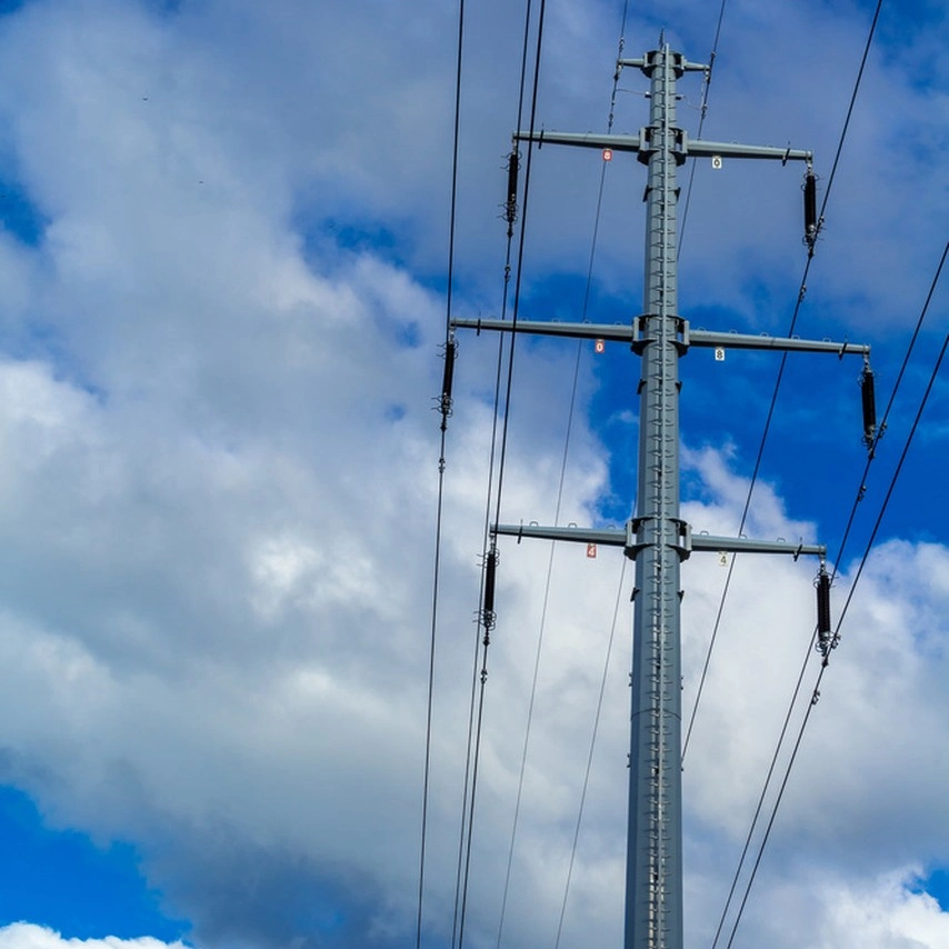 En acero galvanizado de 40mtr/metal de la torre de transmisión de potencia con el precio de fábrica