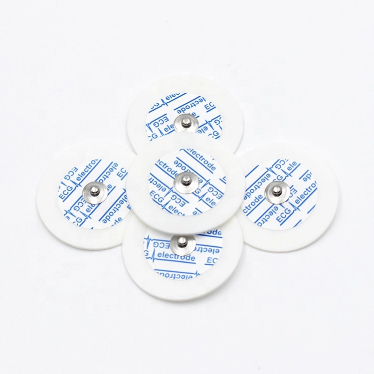 50mm Round Medical Disposable Adult Pediatric Infant Neonatal Disposable ECG Electrode