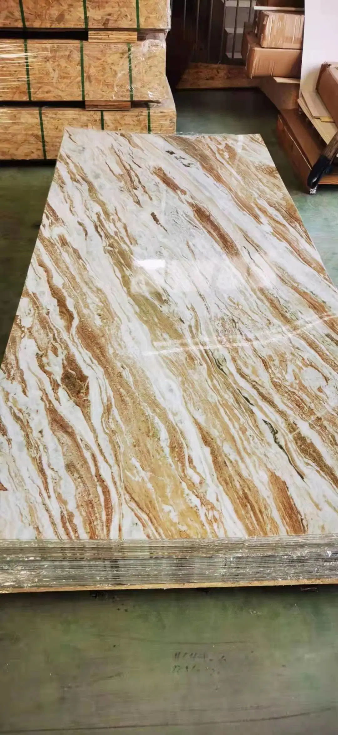 PVC Marble Stone Wall Panel Interior Wall Panels Use for Bathroom Decoration