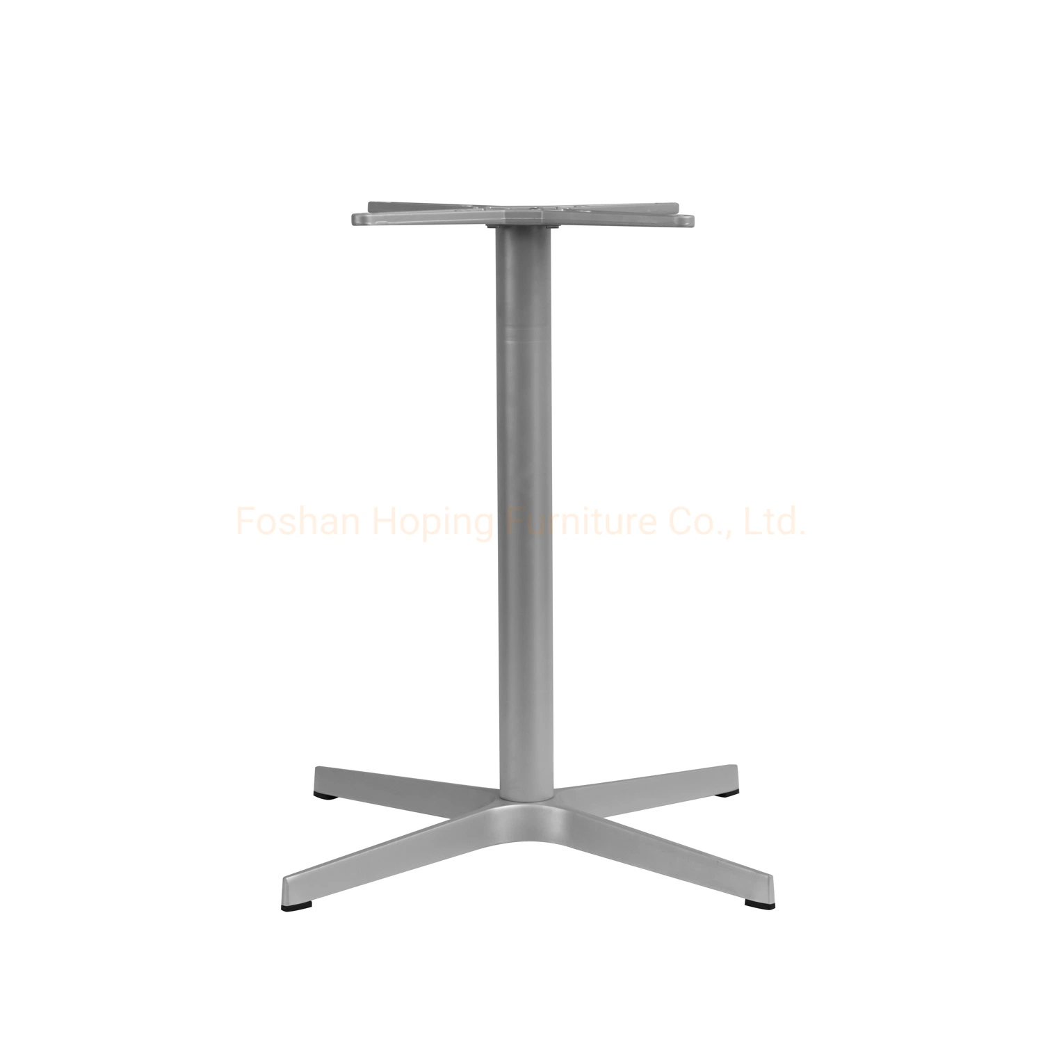 Commercial Catering Aluminum Outdoor Dining Restaurant Cafe White Black Powder Coated Folding Table Base