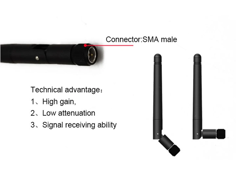 RP-SMA Male 3dBi Gain Omi Directional Long Range Outdoor Wireless Portable Car USB WiFi Adapter Antenna