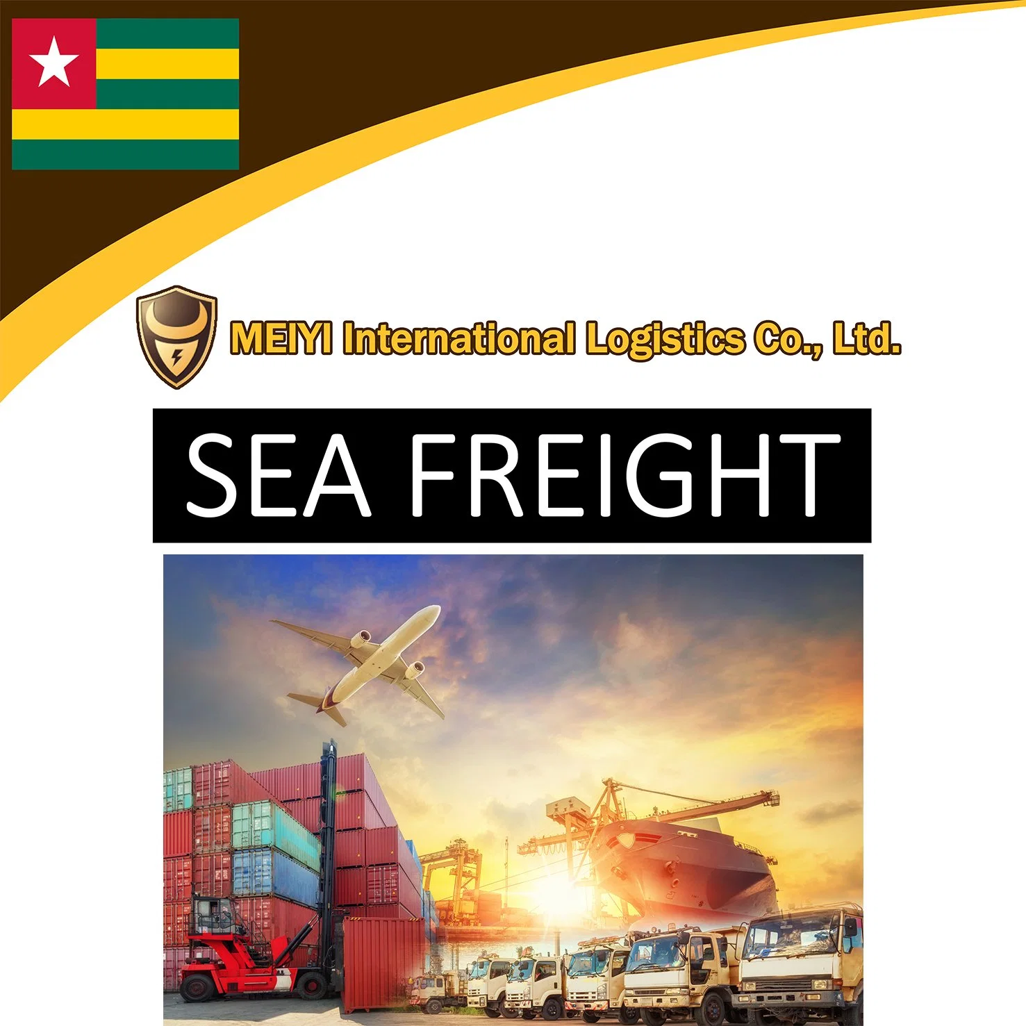 Shipping service from China to Togo by sea freight door-door shipment DDP DDU international forwarder