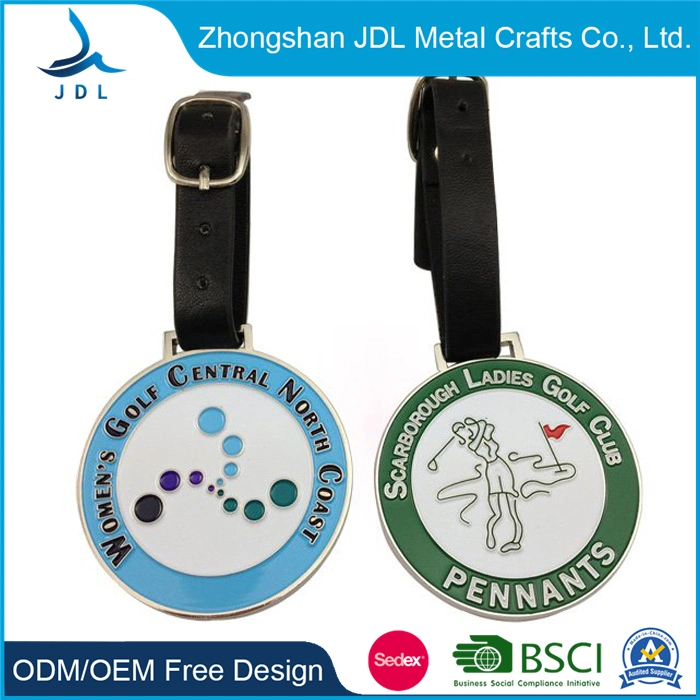 Custom Plastic Seal Can Used with Sticker Label Hand-Writing for Schoolbags Clothes Shoes Display Case Straps Leather Arnold Palmer Metal Golf Luggage Bag Tag