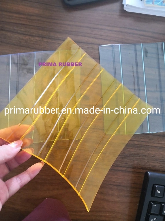 Ribbed/Smooth Surface PVC Curtain Wholesale Price in China Thickness 2mm/3mm 200mm/300mm/400mm Width