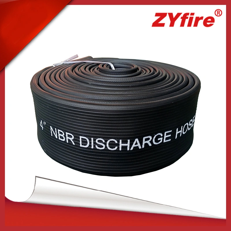 Zyfire flexible de vidange de grand diamètre flexible de décharge non-plat NBR