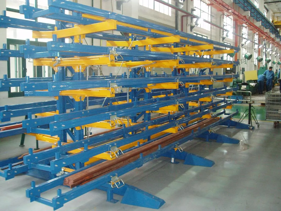 Wholesale/Supplier Heavy Cantilever Shelf Storage Warehouse Steel Pipe Storage Rack Hardware Aluminum Wood Industry Thickened Iron Rack