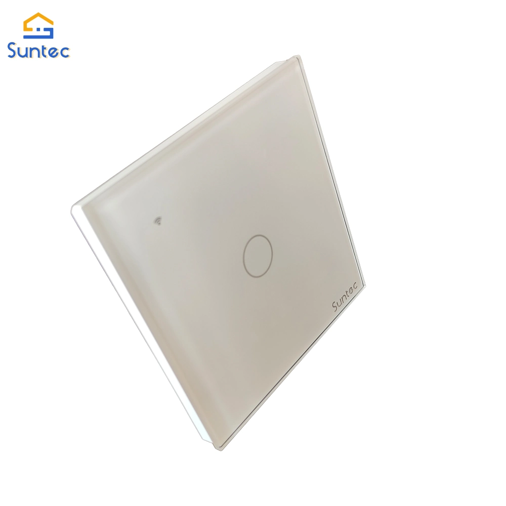 2022 Hot Sale 86 EU/UK/Au Standard Voice Control Tuya Smart Switch Wall Light Touch Switch 1 Gang