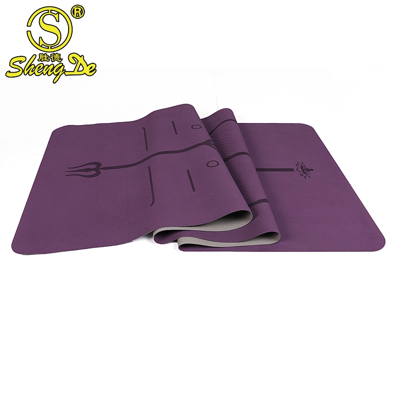 Strand waschbar Gymnastik Custom waschbar Sport Ultra-Thin TPE Yoga Matte