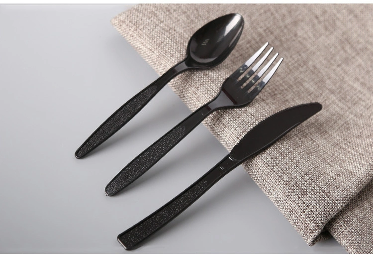 Disposable OEM PP/PS/PLA Flatware Cutlery Sets Flight Plastic Spoon Fork and Knife Kit Plastic Cutlery Packaging