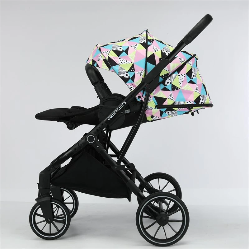 En1888 Approved Popular Newborn Custom Trolley Pram Baby Adjustable Strollers with Pushhandle