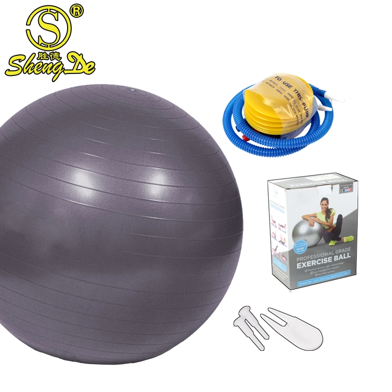 Übung umweltfreundliche Anti Burst Custom Logo Massage PVC Yoga Ball