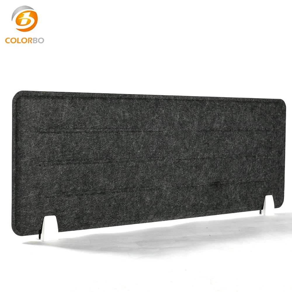 Indoor Modern Design Style Fireproof Raw Material 3PET-DS-02P Desk Screen