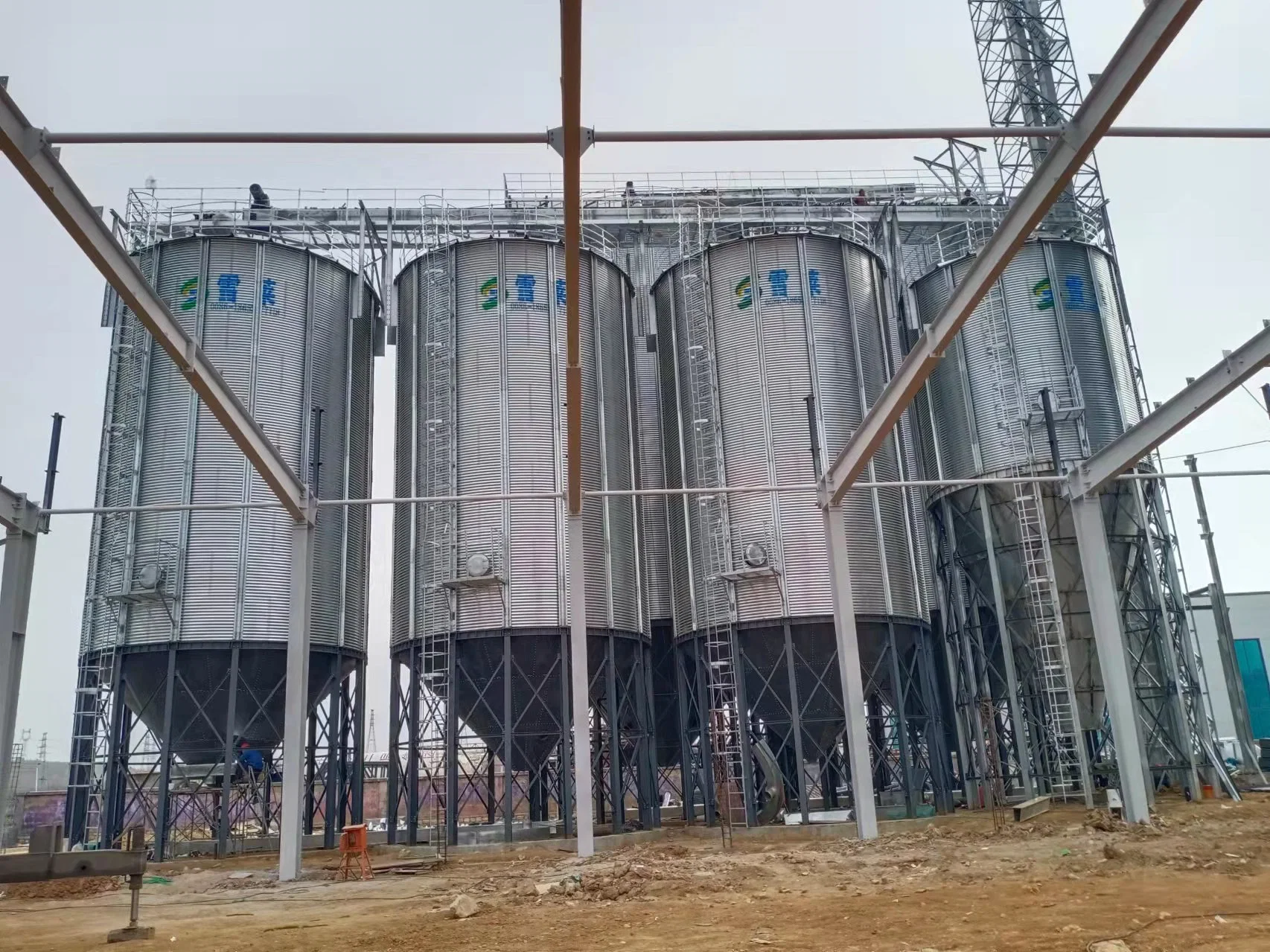 500 1000 1500tons Galvanized Grain Steel Storage Silos Prices